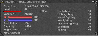 Signature for player Pikusek